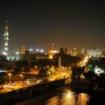 El Cairo de noche a orillas del Nilo