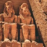 Estatuas colosales de los templos de Abu Simbel, Egipto